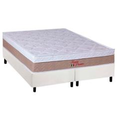 Cama Box Queen: Colchão Ortopédico Orthoflex Foggia Premier + Base CRC