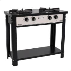 Fogão Industrial Venâncio a Gás Bravo 2 Bocas Cinza Esmaltado BR2B 16556