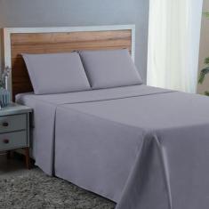 Kit Lençol Queen Size 100% Algodão Percal 300 Fios 4 peças - MF ENXOVA