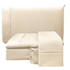 Jogo de Cama Lençol King Conforto Percal 300 Fios 4 Peças - Palha - 10