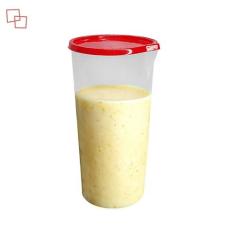 Copo Medidor de Receitas com Tampa Vermelha 500ml Graduado Plástico Co