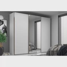 Guarda Roupa Casal com Espelho 3 Portas 6 Gavetas Veneto