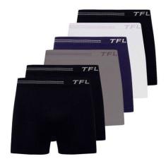 Kit 4 cuecas boxer microfibra sem costura trifil tfl ce0277, P, Sortid
