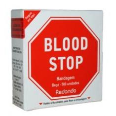 Curativo Redondo Blood Stop Bandagem Bege 500 Unidades
