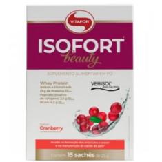 Whey Protein Isolado e hidrolisado Isofort Beauty (15 sachês de 25g) Vitafor