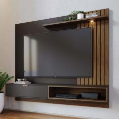 Painel para TV Até 65 Polegadas Tocantins 1 Porta 1 Prateleira Pretofo