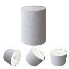 Cúpula Abajur Cilíndrica Cp-7006 Ø18x25cm Rustico Cinza