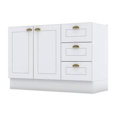 Balcão de Pia 120 cm Americana Branco HP - Henn