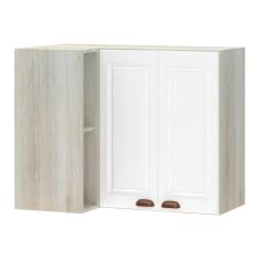 Armário Aéreo Canto Reto Conjugado 2 Portas com Nicho Lateral Agatha Luciane Móveis