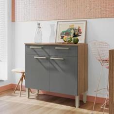 Balcão Duplo Kit`s Paraná Nala com 2 Portas e 2 Gavetas