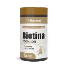 Biotina 150% IDR 45mcg Cabelos e Unhas 60 Cápsulas - Fitoprime
