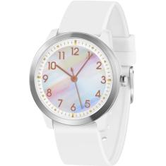 PROKING Relógio analógico infantil para meninas, meninos, crianças, adolescentes, 5 a 18 anos, tempo de aprendizado e fácil de ler, relógio de pulso minimalista com pulseira macia, impermeável a 5