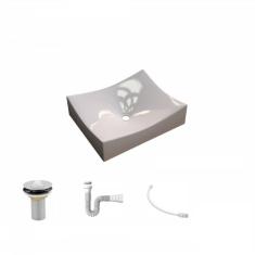 Kit Cuba Ml44 C/válvula 1 Pol. 2.6 Cm Sifão Pvc E Flexível