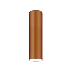 Plafon Viena Tubo 30cm Conti Iluminação Cobre Fosco