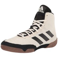 adidas Tênis de luta livre unissex Tech Fall 2.0 para adultos, Giz branco/preto/chiclete, 48