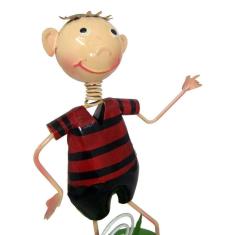 Boneco Time Futebol Metal Mesa Estante 22Cm Vermelho (Bon-P-13)