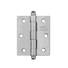 Dobradiça De Ferro Para Porta 3 1/2x2" Cromada C/anel Isero