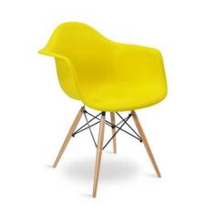 Cadeira Charles Eames Eiffel Com Braço - Kasa Decor Shop, Amarelo