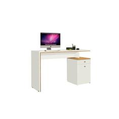 Escrivaninha Mesa De Computador 1 Gaveta E 1 Porta Office - LOJAS PRIM