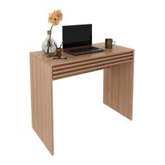 Escrivaninha-mesa Escritório 90cm Com 1 Gaveta Multimóveis Cr25261 Amêndoa Amêndoa