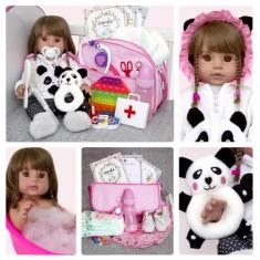 Bebê Boneca Reborn Panda Presente Enxoval Magazine Luiza - Cegonha Reb