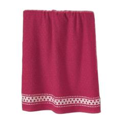 Toalha De Banho Dohler Faixa - Coracao Vinho