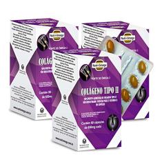 COLÁGENO TIPO 02 COM ÔMEGA 3 + VIT. D (ARTICULAÇÕES) KIT 06 MESES.