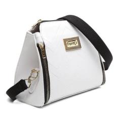 Bolsa Feminina 3 Zíper Transversal Form's-Feminino