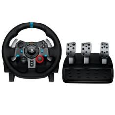 Volante Logitech G29 Driving Force e Pedais com Force Feedback para PS5, PS4, PS3 e PC