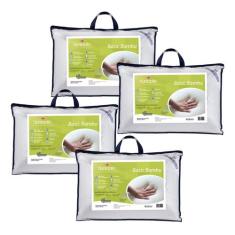Kit de 4 Travesseiros Basic Bambu - Látex - Dunlopillo