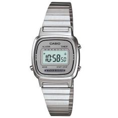 Relógio CASIO VINTAGE feminino digital prata LA670WA-7DF