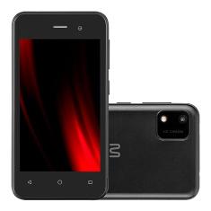 Smartphone Multilaser E Lite 2 3G 64GB Wi-Fi Tela 4 pol. Dual Chip 1GB RAM Android 10 (Go edition) Processador Quad Core - Preto - P9218