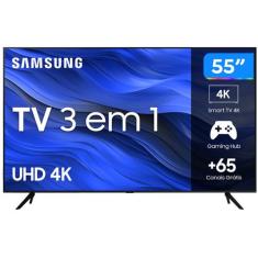 Smart Tv 55 Uhd 4K Led Samsung 55Cu7700 - Wi-Fi Bluetooth Alexa 3 Hdmi