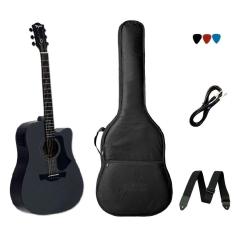 Kit Violão Folk Elétrico Tagima Andes Aço Cinza MDSVS