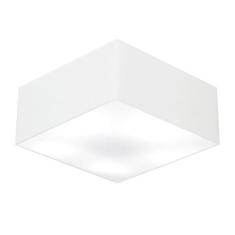 Plafon Quadrado Md-3053 C pula Em Tecido 21/60x60cm Branco -