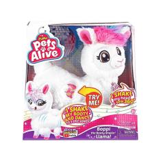 Pelúcia lhama do rebolado zuru pets alive boppi candide 1202