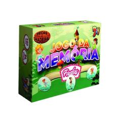 Brinquedo Jogo Da Memória Em Mdf Fadas 24 Peças +3 Anos