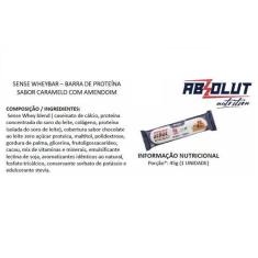 Caixa de barra de Proteína Sense Whey Bar com 12 unidade - Absolut Nut