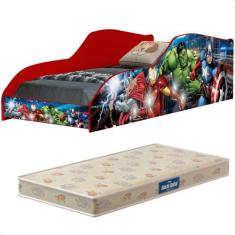 Mini Cama Infantil com Colchão Vingadores - Loja Tigo