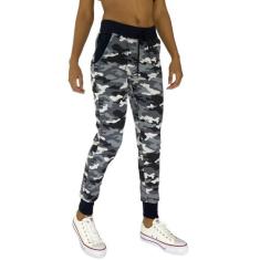 Calça Feminina MXD Conceito Camuflado Cinza, Feminino, G, Cinza