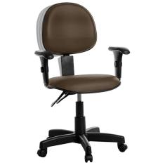 Cadeira Ergonômica Executiva Com Braço Rv Marrom