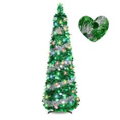 Árvore de Natal XBA de 1,5m com 90 Enfeites e 8 Modos de Iluminação