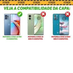 Capa Case para Moto Edge 40 Pro - Resistente Queda - Preto - Chroma Te