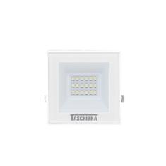 Refletor Tr Led 20w Slim Branco - Taschibra 3000k (amarela)