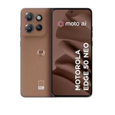 Smartphone Motorola Edge 50 Neo 5G - 256GB 16GB (8GB RAM+8GB Ram Boost) 50MP Sony Camera Moto AI Ultrarresistencia militar Mocha Mousse - Vegan Leather