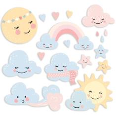 Adesivo de Parede Chuva de Amor Colorido - Quartinhos