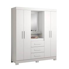 Guarda-roupa 4 Portas Nt 5015 Branco - Notável