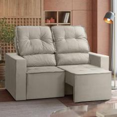 Sofá 2 lugares Retrátil e Reclinável Chicago 1,50M C/Molas - Veludo - 