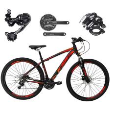 Bicicleta Aro 29 Ksw Xlt 27v K7 Câmbio Shimano Deore Freios a Disco Hidráulicos Suspensão com Trava-Unissex