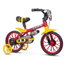 Bicicleta Infantil Aro 12 Motor X PU com Rodinhas, Nathor